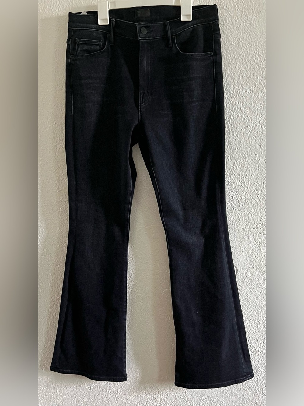 MOTHER Black Flare Jeans